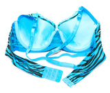 Women's Sexy Zebra Full Cup Coverage Bras Set - Assorted Bulk