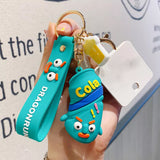 Cola Bottle Toy Doll Keychain Pendant