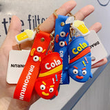 Cola Bottle Toy Doll Keychain Pendant
