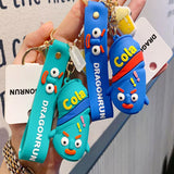 Cola Bottle Toy Doll Keychain Pendant