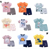 Keep Your Kids Comfortable and Stylish with Cotton Cartoon Kids Pajama Short Sleeve Product Content: