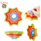 3D Plastic Colorful Magic Star Toy