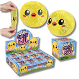 Easter Squishy Chick Sugar Ball Fidget Kids Toy In Bulk