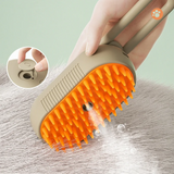 2307GP 3 In 1 Cat Steam Brush Electric Cat Comb Pet Massage Comb for Cats Spray Water Cat Bath Brushes Pet Grooming Supplies