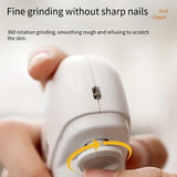 Advanced Smart Nail Care Pro - Anti-Pinch, Polishing, LED Illumination, Grinding - Portable, Long Battery, High-End Gift Box - Halloween Edition