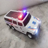 Battery Operated Bump and Go Police SUV Car Kids Toy In Bulk