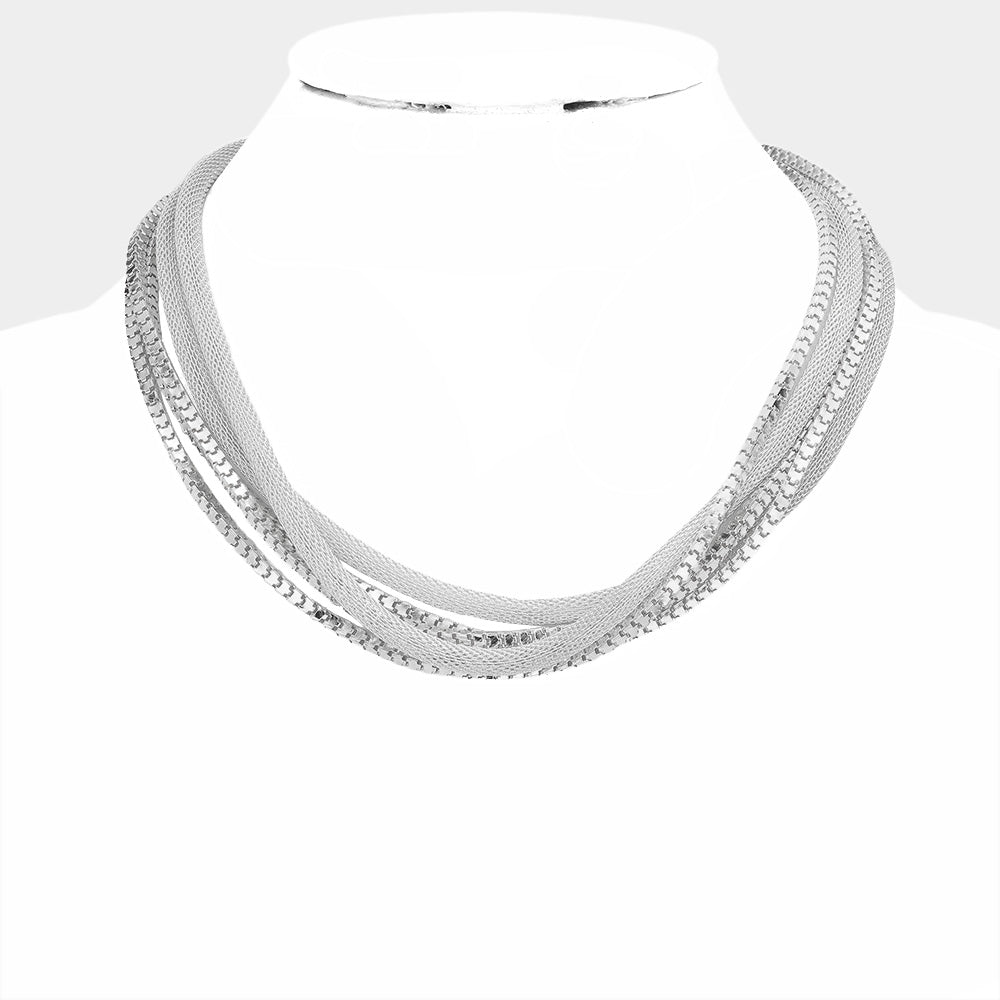 Multi Layered Chain Necklace (Pack of 3Pcs=$75.89)