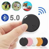 1507GG Mini GPS Bluetooth 5.0 Tracker AntiLost Device Round Pet Kids Bag Wallet Tracking Smart Finder Locator