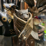 0207ba Resin Bat Jewelry Holder Collectible Figurine - Versatile Room Decor for Indoor and Outdoor, Gothic Home Decor, Perfect for Halloween, No Electricity Required