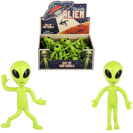 Wholesale Alien Bendable Rubber kidsToys