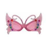 Wholesale  Party Glasses Butterfly with Jewels | Purple Frame and Lenses