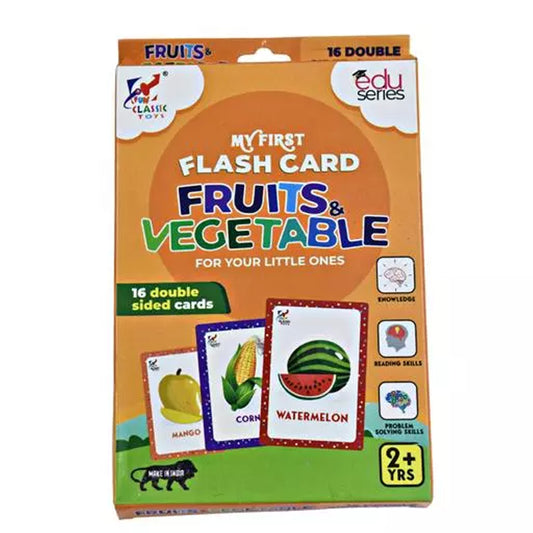 Fruit & Vegetable Flash Card Early Learning Kids Card Toy