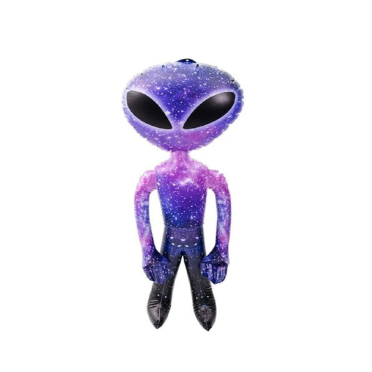 Wholesale Galaxy Color Alien Inflatable Large Alien Design Prop for Halloween  (Sold by the piece OR DOZEN)