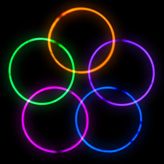 22" Assorted Color Glow Necklaces | Assorted | 50 Pieces/Pack (1 Pack=$39.99)