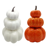 0709BA Countrysides Artificial Pumpkin Decorations White/Yellow Halloween Pumpkin Ornament House Office Desk Decorations Dropship