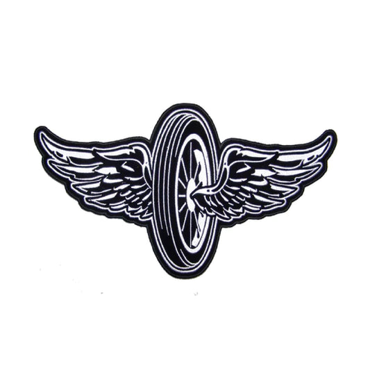 Wholesale 11" Jumbo Flying Motorcycle Wheel With Wings Patch