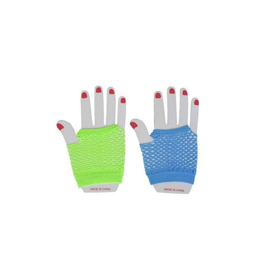 Fishnet Neon Wrist Gloves In Bulk- Assorted