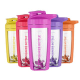 Gym Shaker Transparent Adults Bottle With Portable Strap Fitness Bottle- 600 ml Assorted
