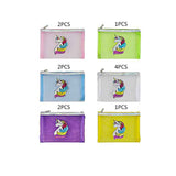 Unicorn Print Mini Mesh Pouch Bags