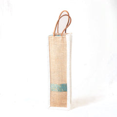 High Quality Jute With Strap Bottle Bag For Daily Use
