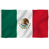 High Quality 3x5 Feet Mexico Flags (Sold By The Dozen)