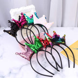 Wholesale Kallory Diadema Light Up 3-Function Sequin Pearl Princess Crown Headband (sold by the piece or dozen)