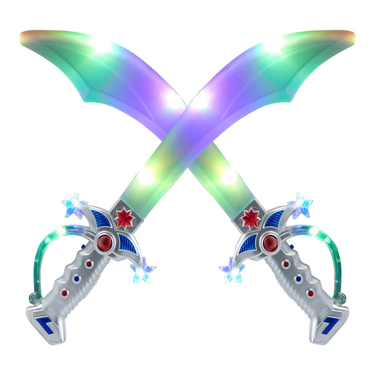 LED Buccaneer Swords with Sounds In Bulk