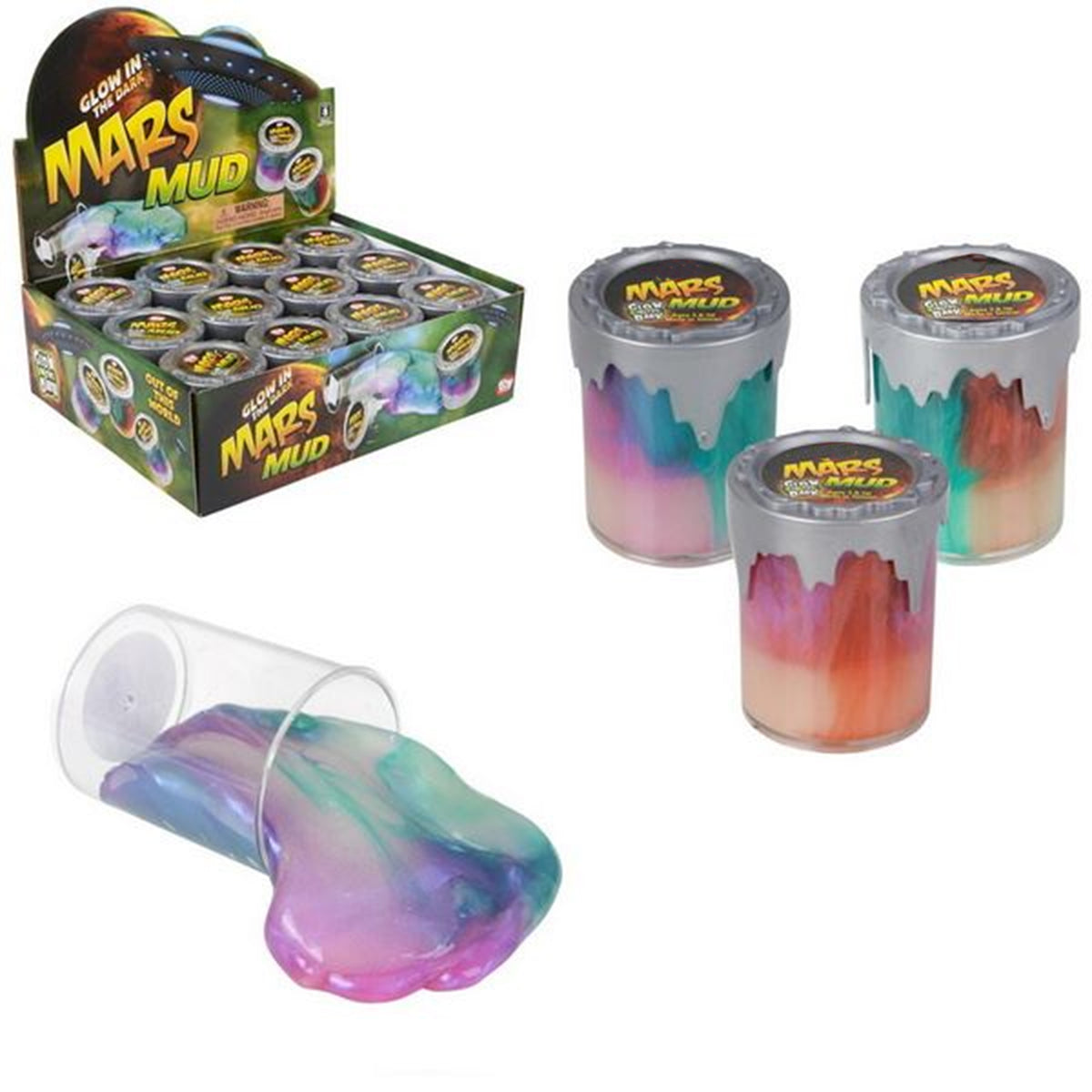 Glow In The Dark Mars Mud Slimy Sludge In Bulk- Assorted