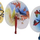 Plastic Handle Folding Fan kids Toys In Bulk- Assorted