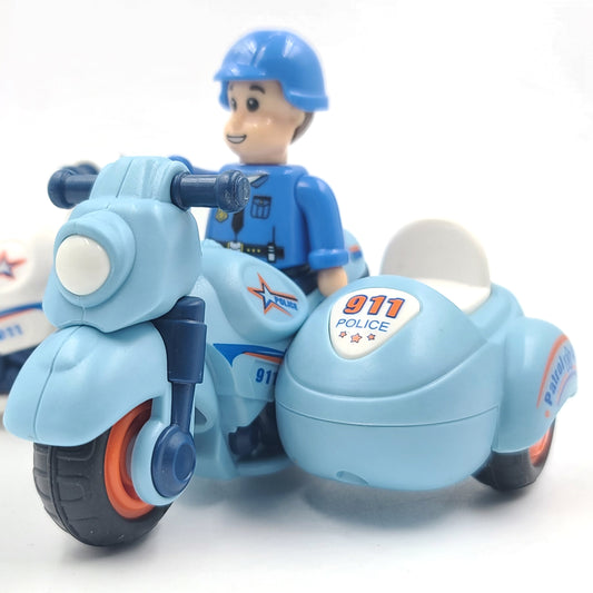 Police Friction Toy Bike Scooter For 2, 3, 4, 5, Years Old Children