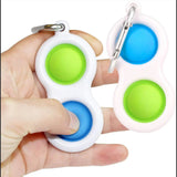 Simple Dimple Popper Fidget Keychain Toy - Assorted