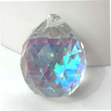 Wholesale 30mm Clear Glass Crystal Prism Rainbow Light Ball Drilled Holes for Hanging (sold by piece or dozen)