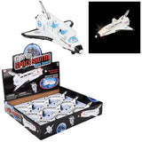 Die-Cast Pull Back Space Shuttle with Lights For Kids In Bulk