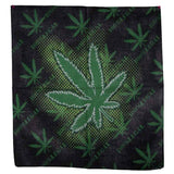 Wholesale Green Marijuana Leaf Printed Cotton Bandanna