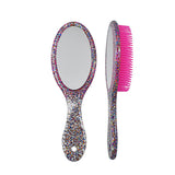 Confetti Mirror Hair Brushes -  Brushes for Styling and Detangling MOQ-12 pcs