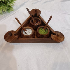 Wooden Freshener Jar Manhwas Box Set filled with fresheners for Home & Dinning Table