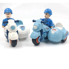 Police Friction Toy Bike Scooter For 2, 3, 4, 5, Years Old Children
