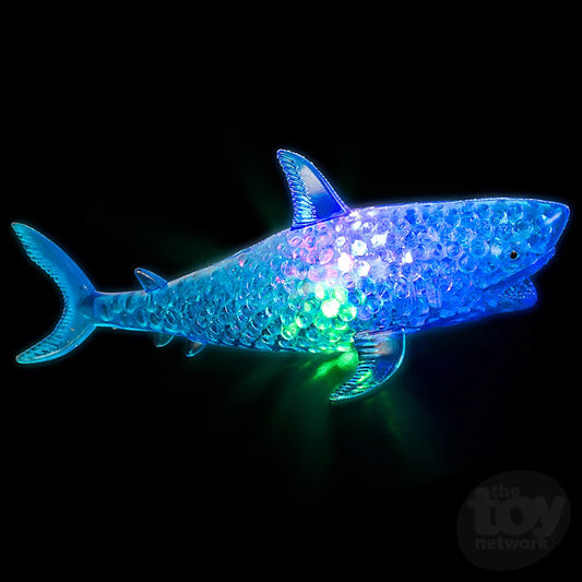 Wholesale Light-Up Squeezy Bead Shark Toys