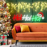 CF-7HOHO Neon Sign - USB Powered LED Wall Decor for Living Room, Bedroom, Cafes, Bars & Christmas Parties - Perfect Gift for Family and Friends