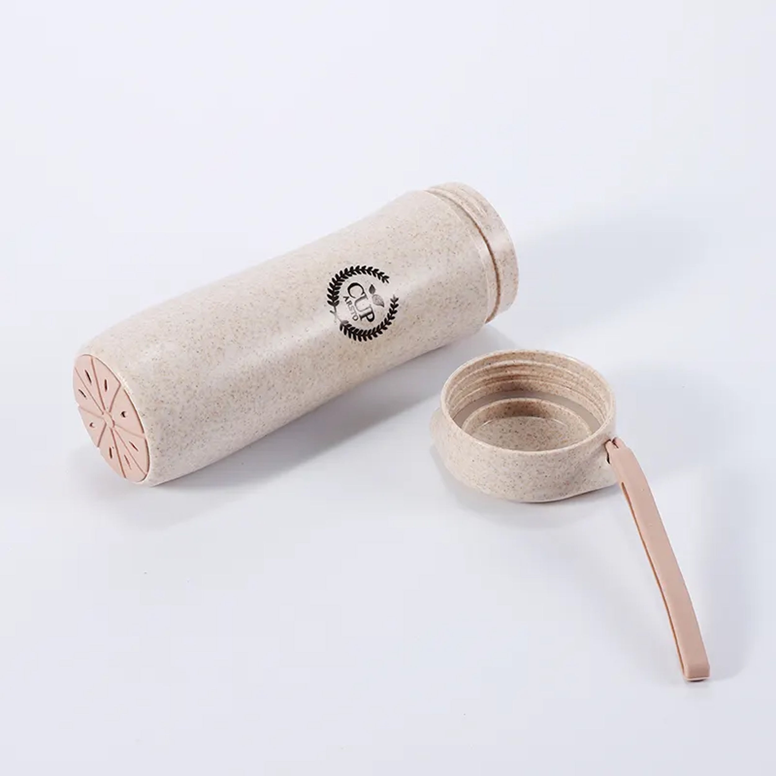 Eco- Friendly Biodegradable Wheat Straw Fiber Bottle Cup