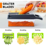 Vegetable Chopper Multifunctional 15 in 1 Food Cutter Kitchen Vegetable Slicer Chopper