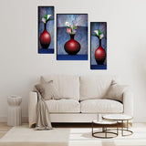 Framed Wall Paintings With Set Of 3 Scenery