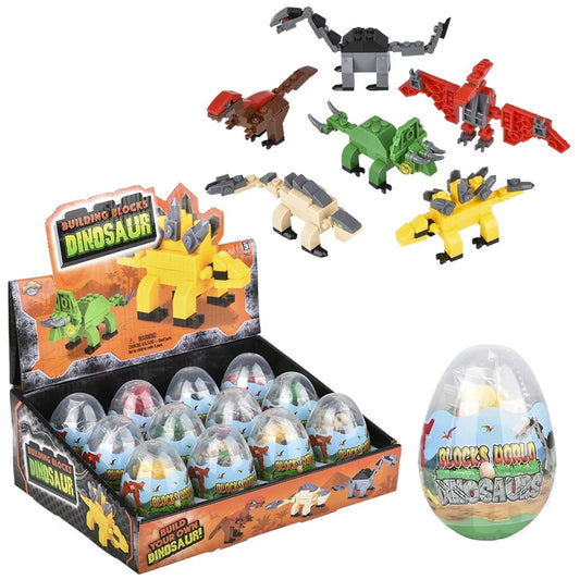 Wholesale Dinosaur Building Block Egg Kids Toys- Assorted