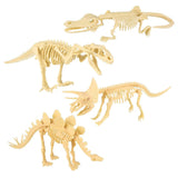 10" Dinosaur Fossil Skull Set of 2