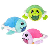 3" Sea Turtle Squeezy Bead Plush – Assorted Colors, Soft, Squishy, and Stress-Relieving