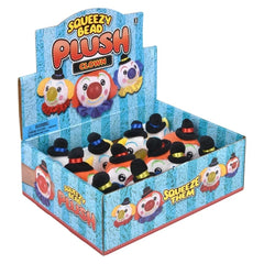Clown Bead Plush Squeezy Ball Kids Toy In Bulk- Assorted