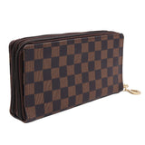 New Stylish Printed Check Premium Quality Leather Wallet/ Clutch Purse For Women's