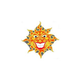 Wholesale Crazy Evil Smiling Sun Jacket Pin - Stylish Accessories For Unisex