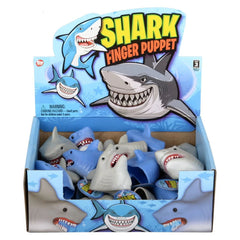 Stretchy Shark Finger Puppet Kids Toys In Bulk- Assorted