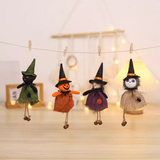 0709BA Halloween Decorations Cartoon Linen Elf Pumpkin Doll Pendant Atmosphere Layout Props Scene Dress up